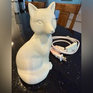 White Ceramic Fox 🦊 Night Light